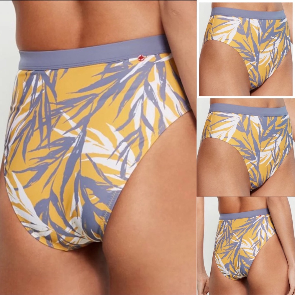 Red Carter Paige classic cut high waisted bikini bottom